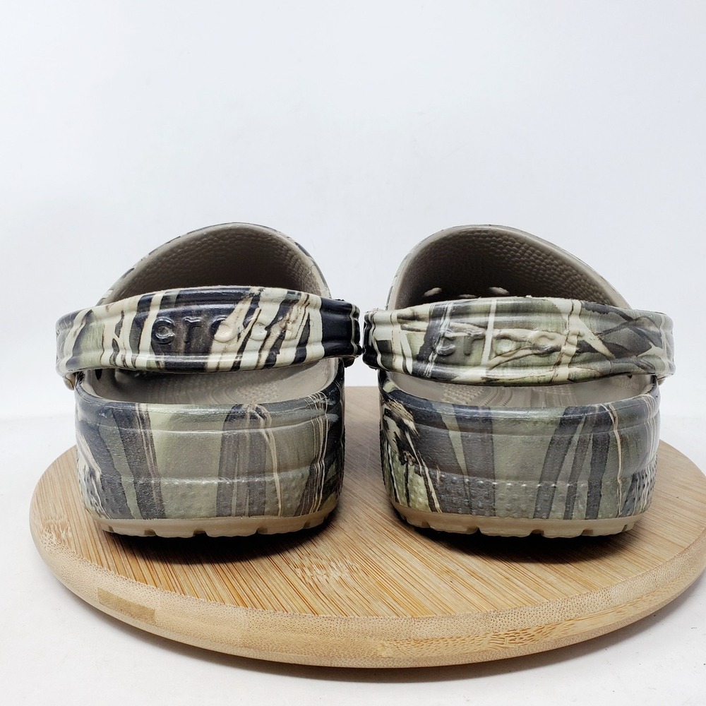 Crocs Classic Realtree Sandals Womens 9 Camo Clog Slip On Water Shoes Boys Kids - Picture 9 of 12